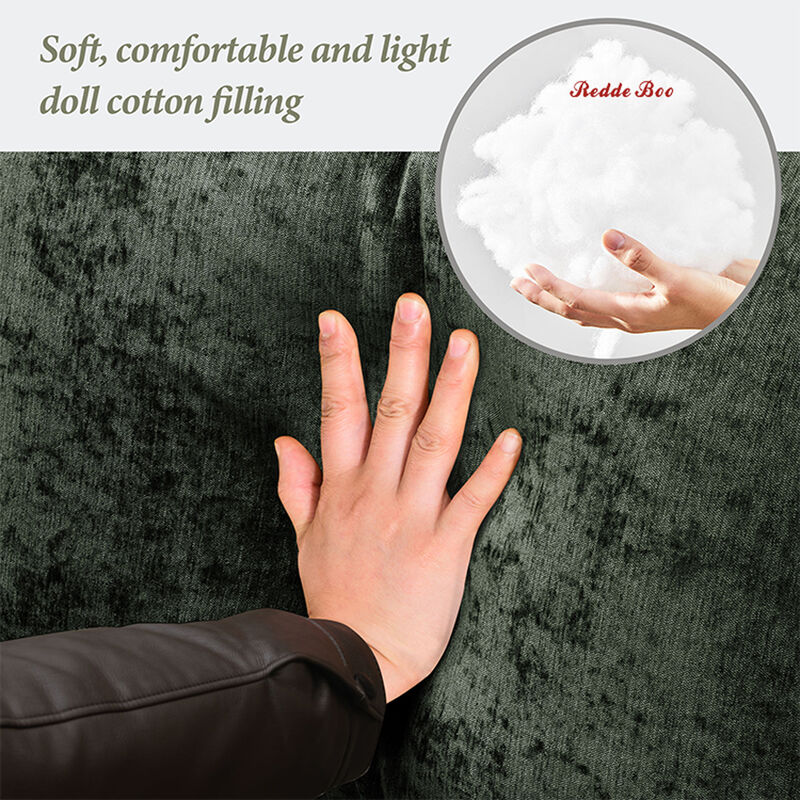 Convertible Sectional Couch Sofa, 3 Seat L Shaped Couch Linen Fabric Small Couches for Living Room, Apartment and Small Space