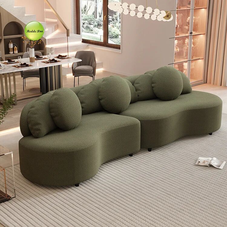 Teddy Fabric Modular Sectional Corner Sofa Furniture Seating For Hotel