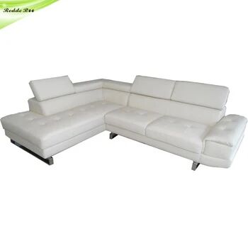 Spacious Beige Leather Sectional: Comfort & Style – Must - Have for Contemporary Spaces