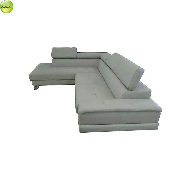 Spacious Beige Leather Sectional: Comfort & Style – Must - Have for Contemporary Spaces