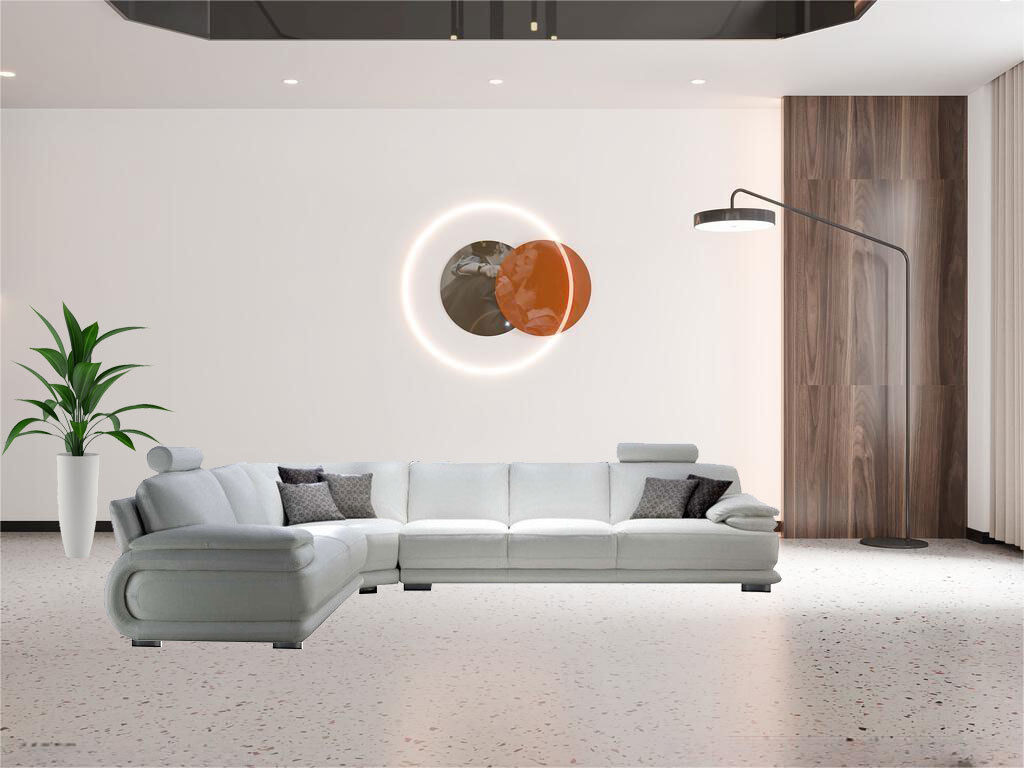 Customize Color L Shaped Sectional Sofa with High-Density Foam and 18 Years Factory Experience