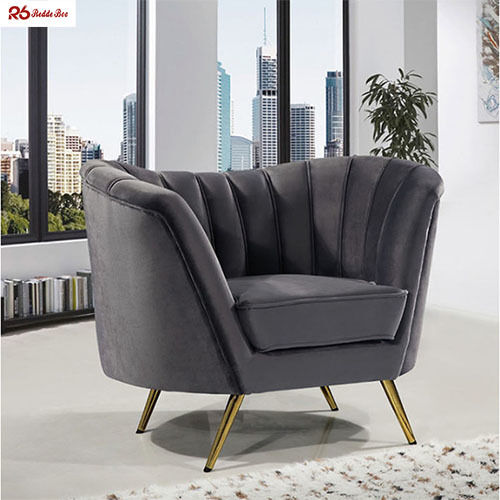 ODM Modular Wing Back Channel Back Velvet Sofa Stain Resistant Moistureproof