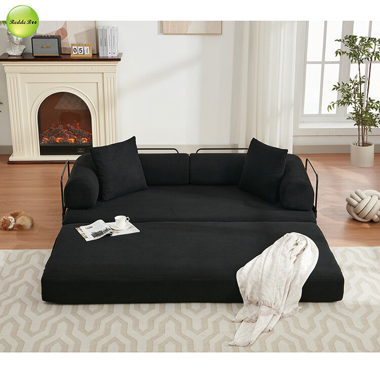 Multiple Combinations Striped Fabric Sofa Bed For Living Room Furniture Vacuum Packed Floor Compression Sofa Bed Couch