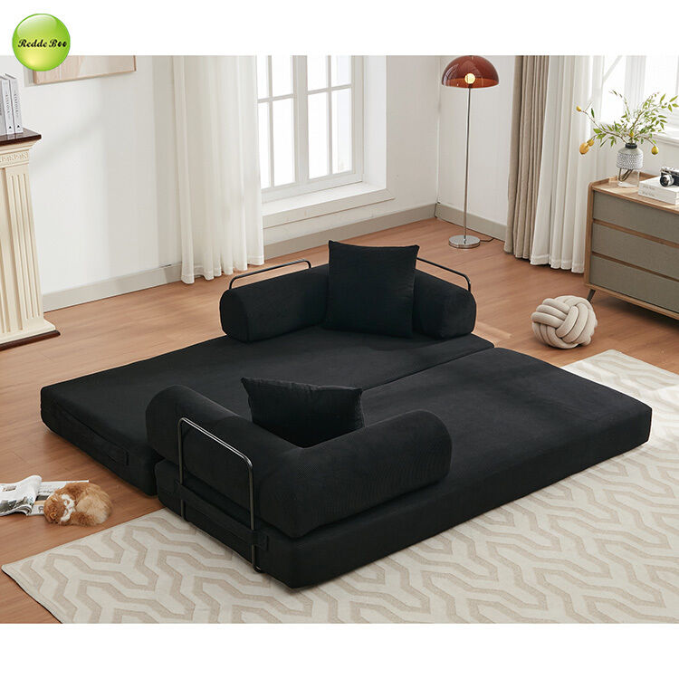 Multiple Combinations Striped Fabric Sofa Bed For Living Room Furniture Vacuum Packed Floor Compression Sofa Bed Couch