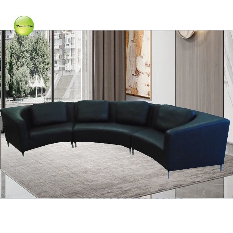 OEM Contemporary Large Sectional Corner Sofa Furniture Curved Corrosion Resistance