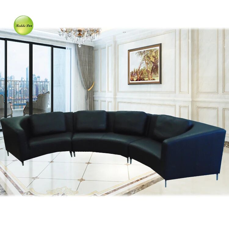 OEM Contemporary Large Sectional Corner Sofa Furniture Curved Corrosion Resistance