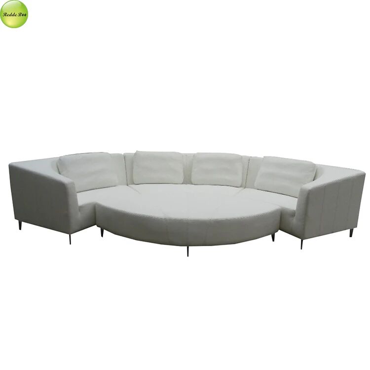 OEM Contemporary Large Sectional Corner Sofa Furniture Curved Corrosion Resistance