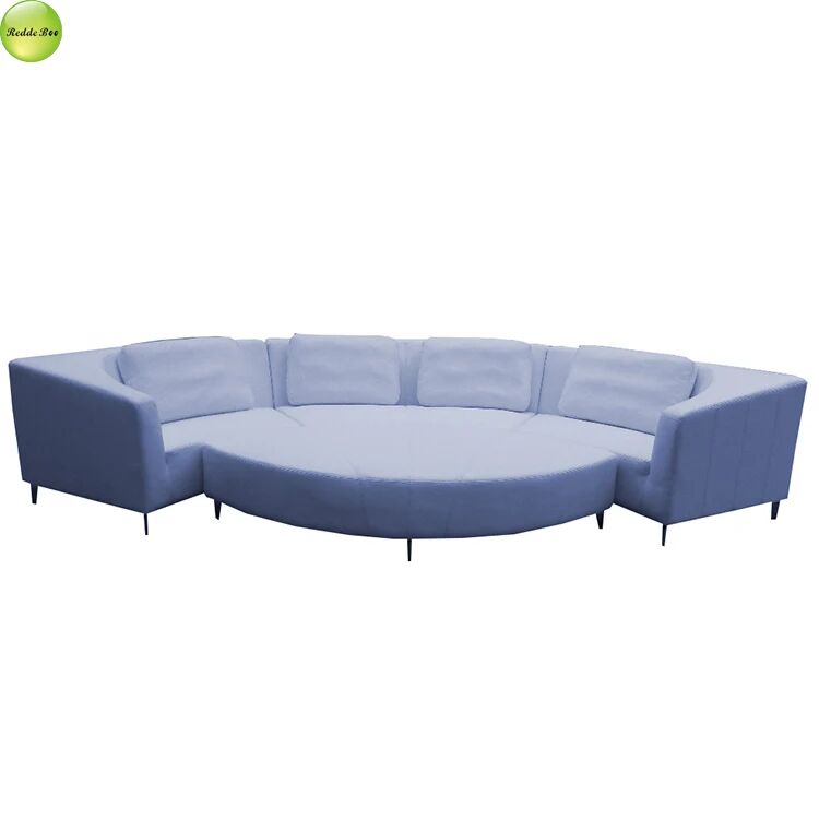 OEM Contemporary Large Sectional Corner Sofa Furniture Curved Corrosion Resistance