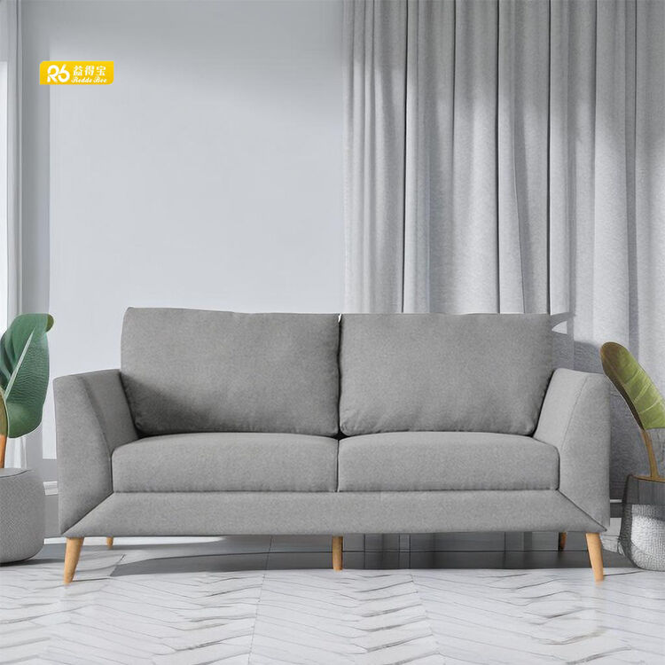 Nordic Style Linens Semi-KD Cushion Sofa sets for Living Room Furniture