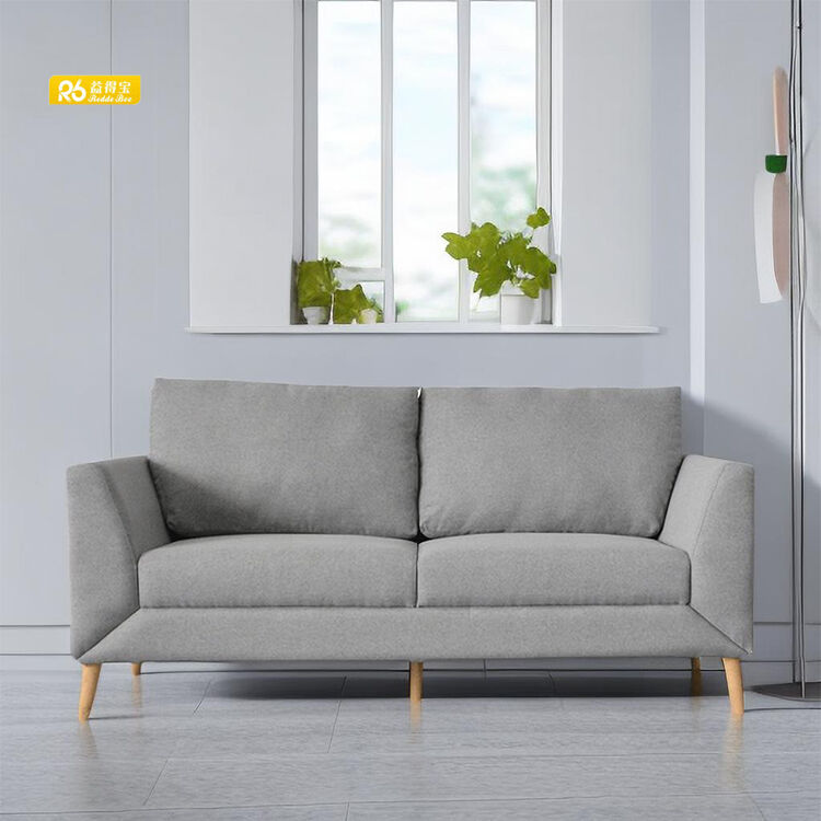 Nordic Style Linens Semi-KD Cushion Sofa sets for Living Room Furniture