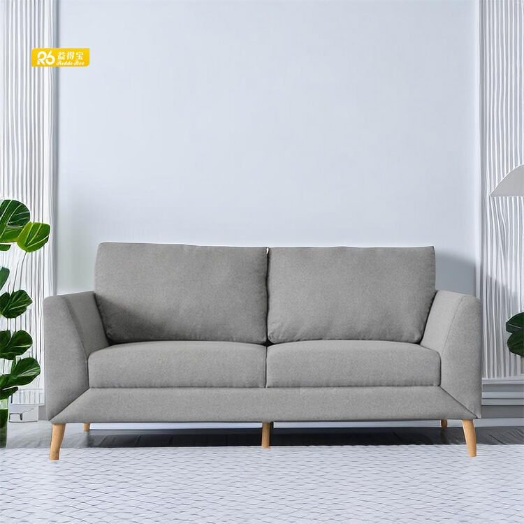 Nordic Style Linens Semi-KD Cushion Sofa sets for Living Room Furniture