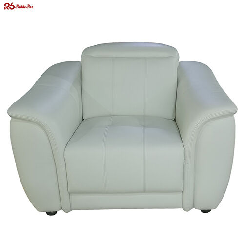 Cream Nubuck Leather Sofa Furniture Reclining Couch 130kg