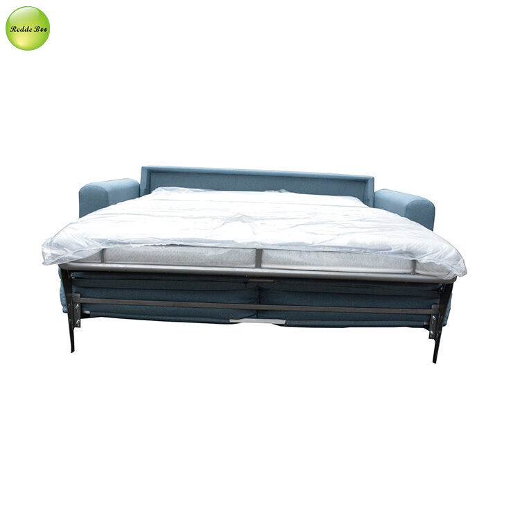 Modern Linen Fabric Sofa Bed With Mattress Space-Saving Converible Sleeping Folding Sofa Bed For Small Spaces