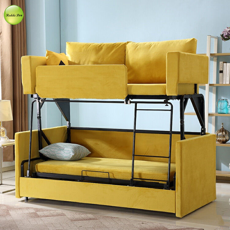 Modern 3 Seater Living Room Sofa Saving-Space Convertible Sleeping Sofa Bed For Small Apartment Folding Bunk Sofa Bed