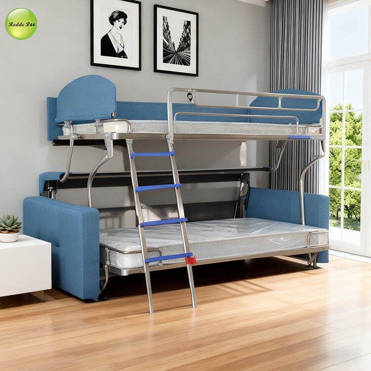 Hot Sale Living Room Sofa Set Convertible Folding Sofa Bed Stainless Steel Frame Foldable Bunk Bed For Hotel Apartment