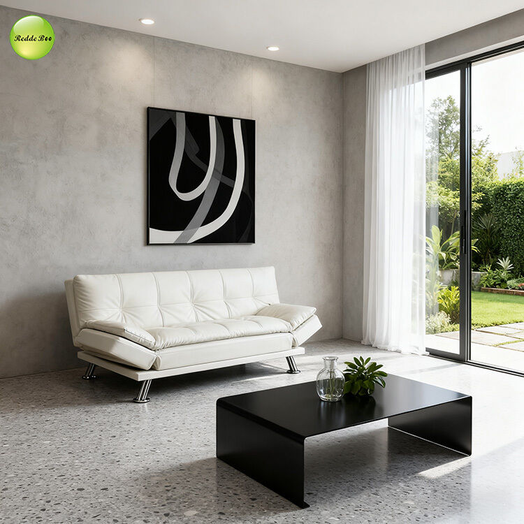 Modern PU Leather Foldable Sofa Bed For Living Room Saving-Space 3 Seater Sofa Convertible  Sleeping Sofa Bed