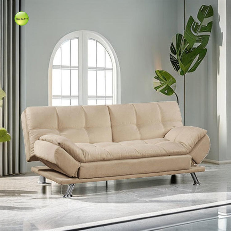 Modern PU Leather Foldable Sofa Bed For Living Room Saving-Space 3 Seater Sofa Convertible  Sleeping Sofa Bed