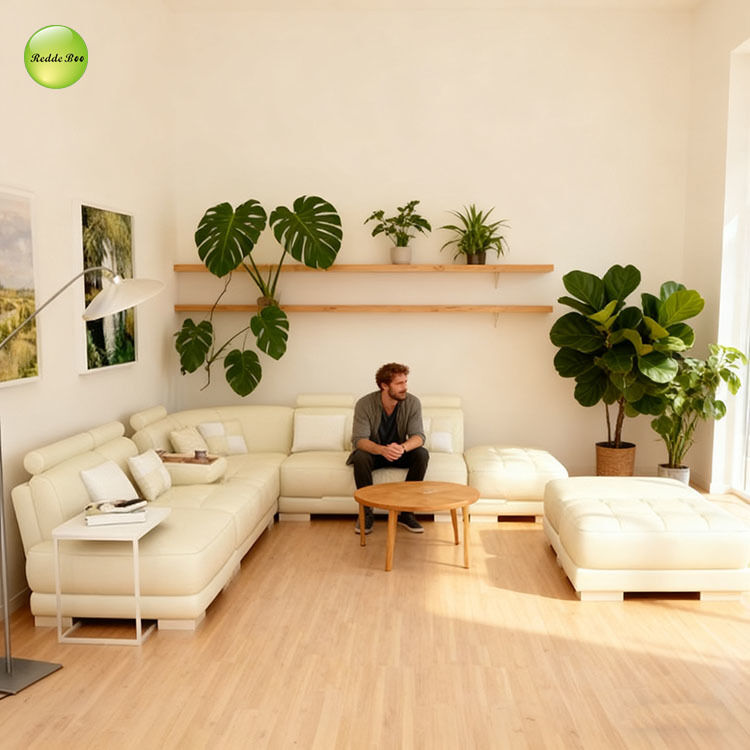 Luxury Leather Sectional: Tray - Integrated, Premium Build – Host - Focused Interiors Smart Choice