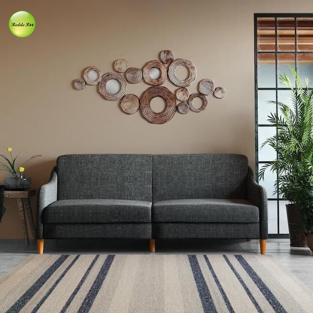 Minimalist Linen Fabric Three-Seater Living Room Sofa Convertible Sleeping Bed Saving-Space Foldable Sofa Bed For Small Apartment