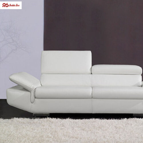 Detachable Double Stitched Leather Sofa Furniture For Living Room ODM
