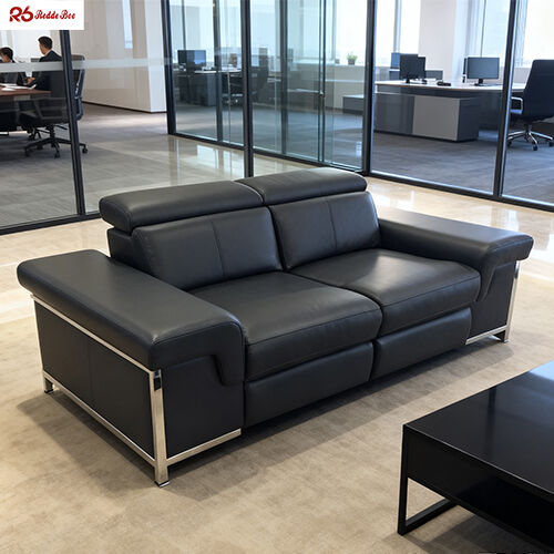 Ergonomic Microfiber Tan Leather Sofa Recliner Deep Seat Reclining Couch