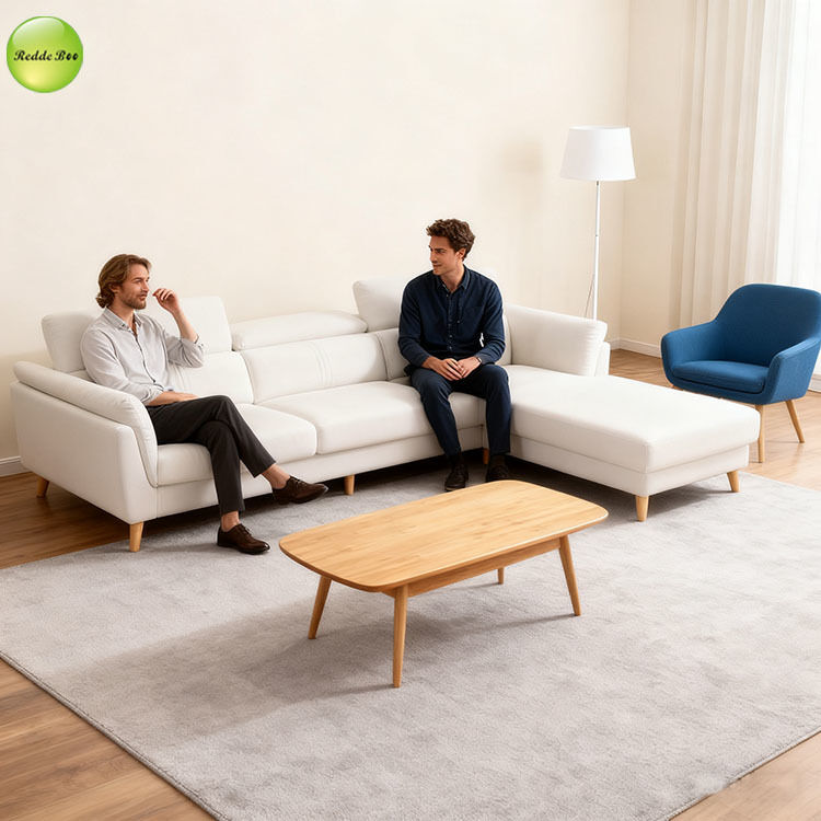 Scandi - Style Leather Sofa: Minimalist Charm, Plush Comfort – Top Pick for Family - Centric Interiors