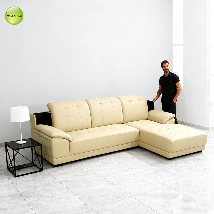 Cream Leather Sectional: Bold Contrast, Elegant Vibe – A Smart Choice for Contemporary Minimalist Interiors