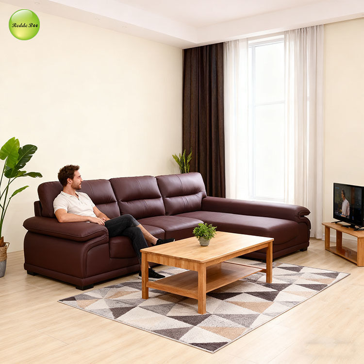 Luxury Burgundy Leather Set: Deep Hue, Premium Craft – Top Pick for Refined Family Lounges