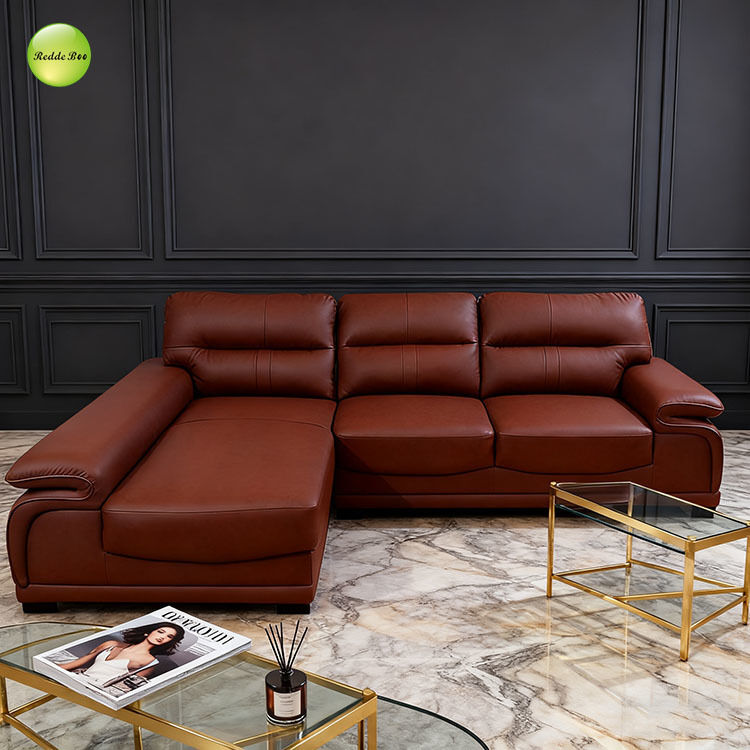 Luxury Burgundy Leather Set: Deep Hue, Premium Craft – Top Pick for Refined Family Lounges