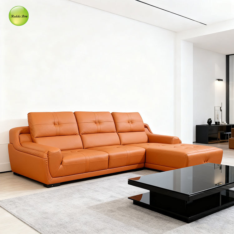 Leather Corner Sofa: Warm Aesthetic, Timeless Craft – Perfect for Minimalist Scandinavian Interiors
