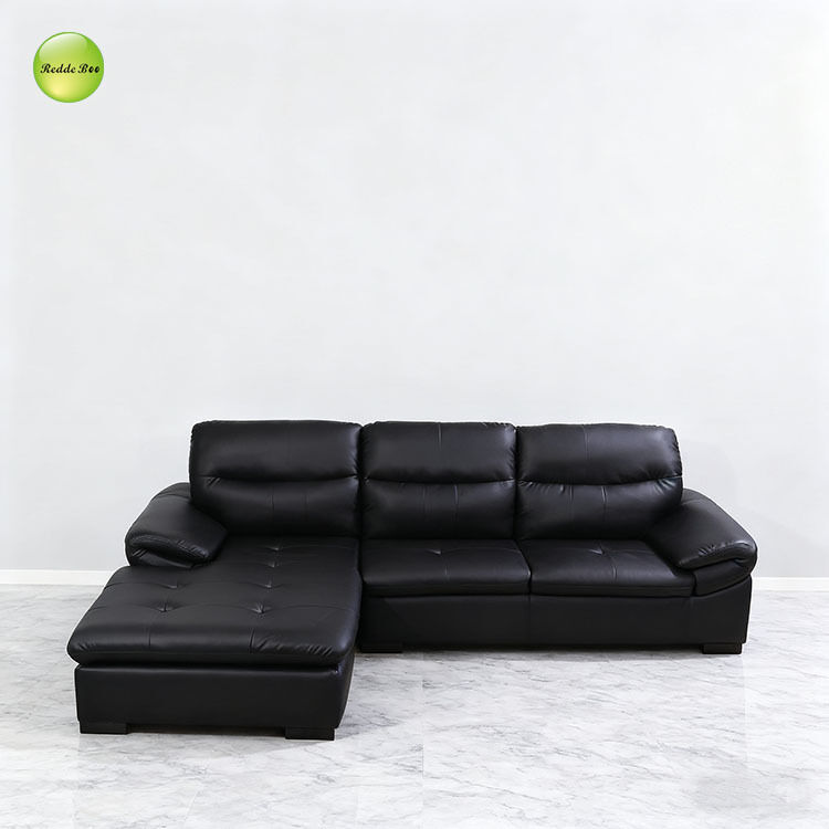 Black Leather Sectional: Classic Noir Vibe, Durable Build – Modern Luxury Interiors Smart Choice