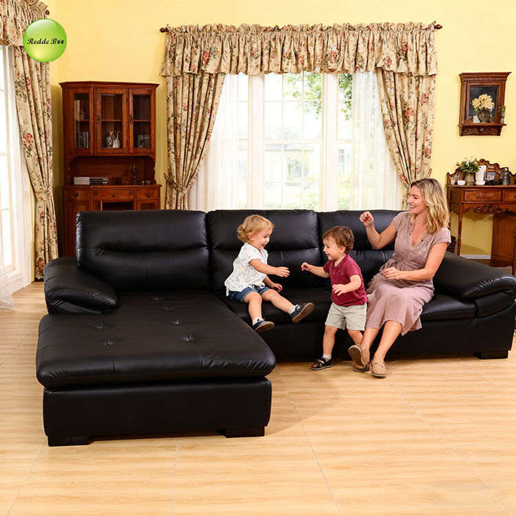 Black Leather Sectional: Classic Noir Vibe, Durable Build – Modern Luxury Interiors Smart Choice