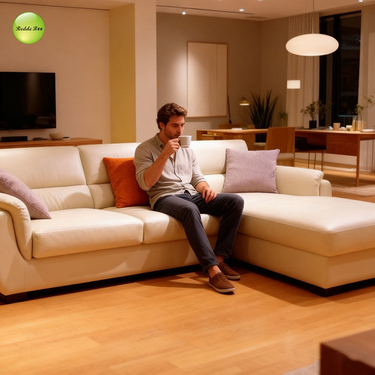 Cream Leather Sectional: Elegant Look, Durable Build – A Smart Choice for Contemporary Minimalist Homes