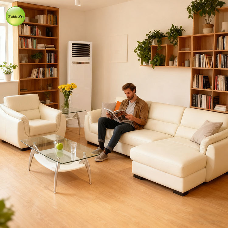 Cream Leather Sectional: Elegant Look, Durable Build – A Smart Choice for Contemporary Minimalist Homes