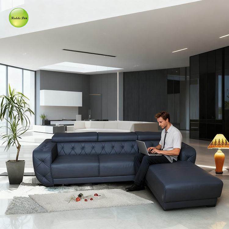 Black Leather Sectional: Classic Noir Style, Unmatched Quality – A Smart Choice for Contemporary Luxury Homes