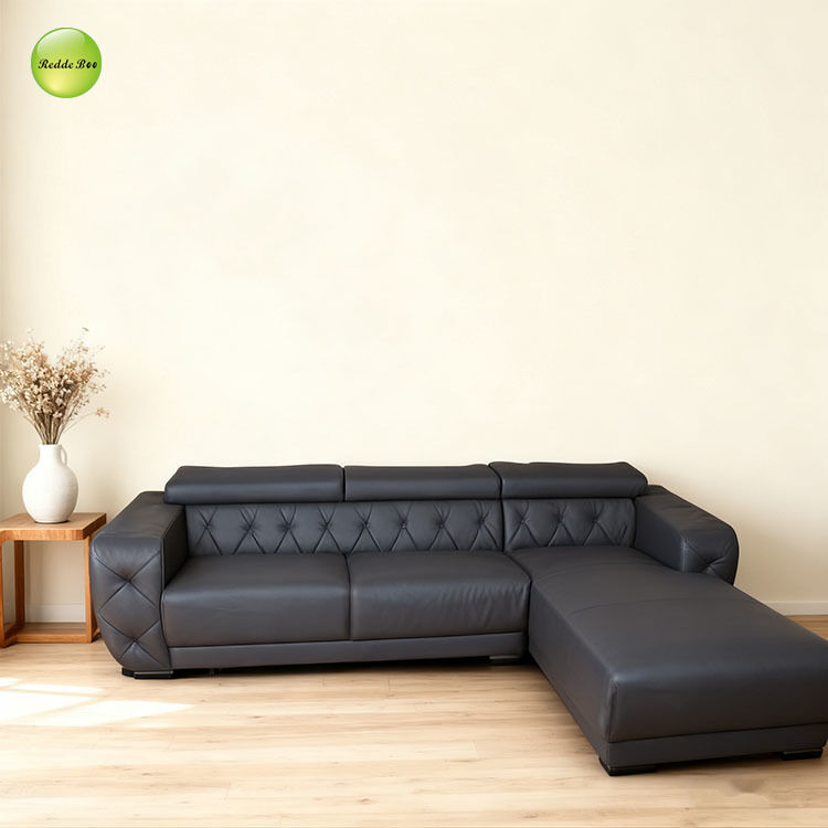 Black Leather Sectional: Classic Noir Style, Unmatched Quality – A Smart Choice for Contemporary Luxury Homes