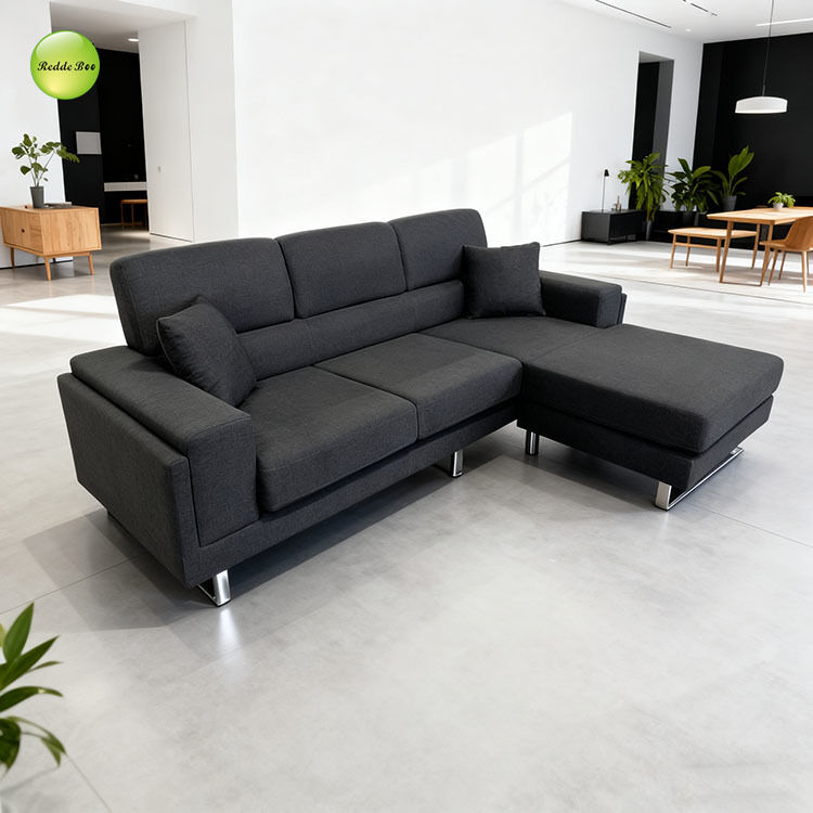 Leather Corner Sofa: Timeless Style, Easy - Clean Fabric – Perfect for Playful, Colorful Interiors