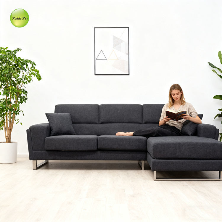 Leather Corner Sofa: Timeless Style, Easy - Clean Fabric – Perfect for Playful, Colorful Interiors