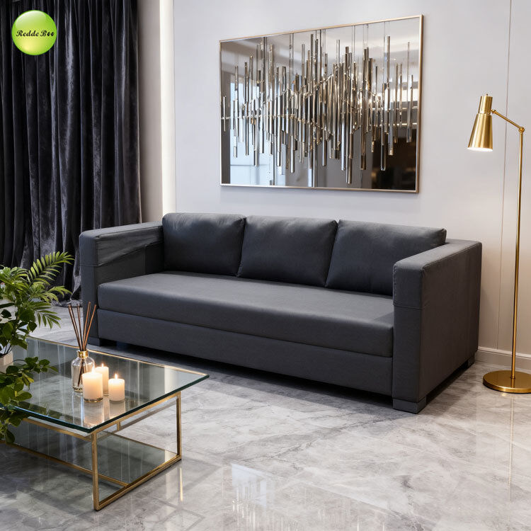 Reinforced Pull Out Bunk Sofa Bed Furniture Couch For Dormitory