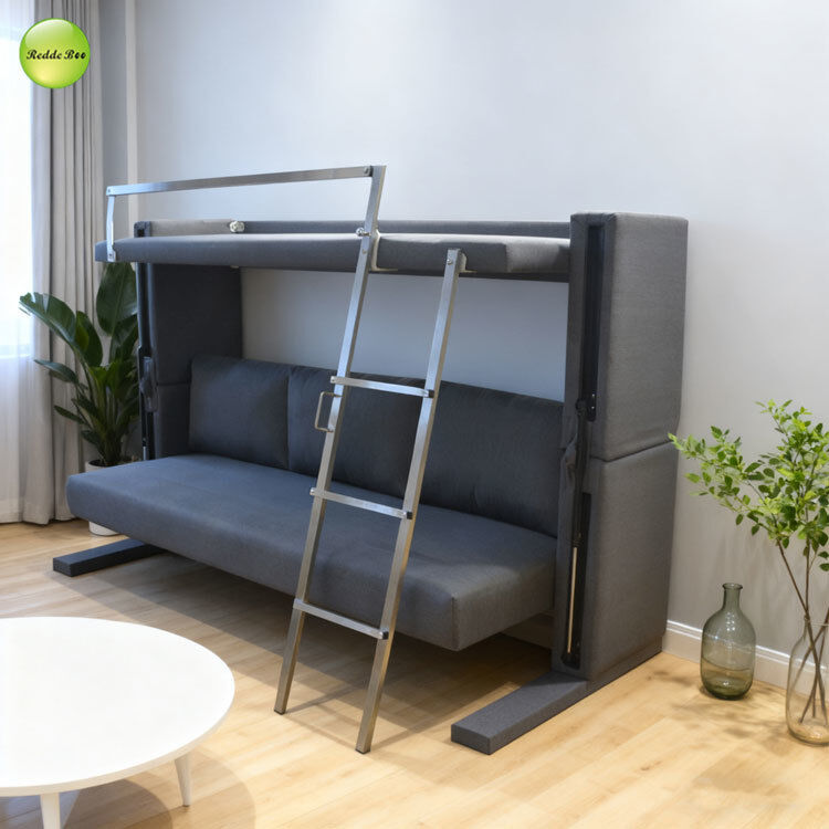 Reinforced Pull Out Bunk Sofa Bed Furniture Couch For Dormitory