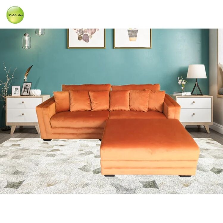 Luxury Velvet Lounge: Cloud - Like Comfort, Modular Storage – Top Pick for Stylish Urban Homes