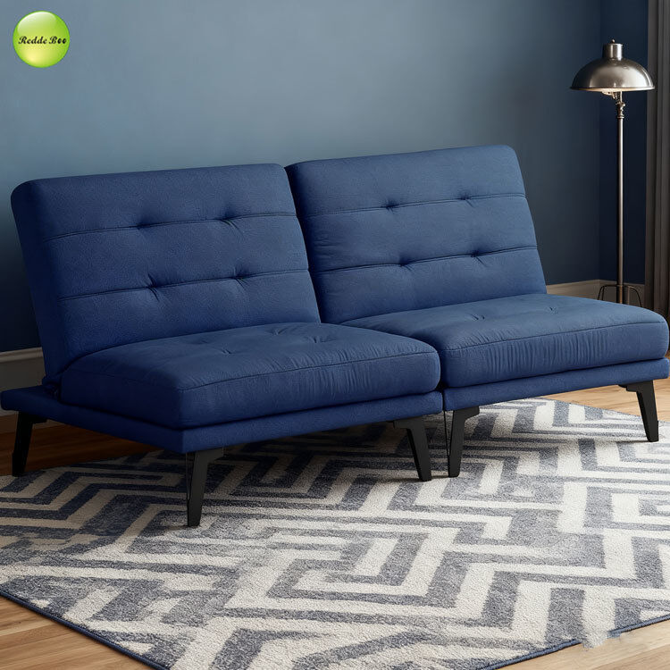 Modular Armless Loveseat Sleeper Folding Couch Bed Sofa For Lounges Customized