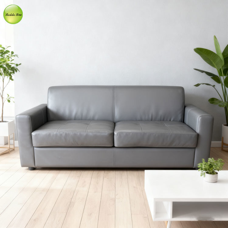 Single Convertible Sofa Bed Sleeping Foldable With Mattress Metal Frame