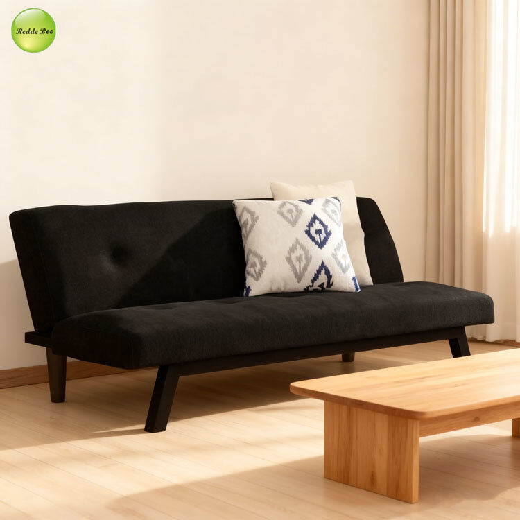 Luxury Velvet 3 Seater Armless Living Room Sofa Convertible Sleeping Foldable Sofa Bed For Small Apartment