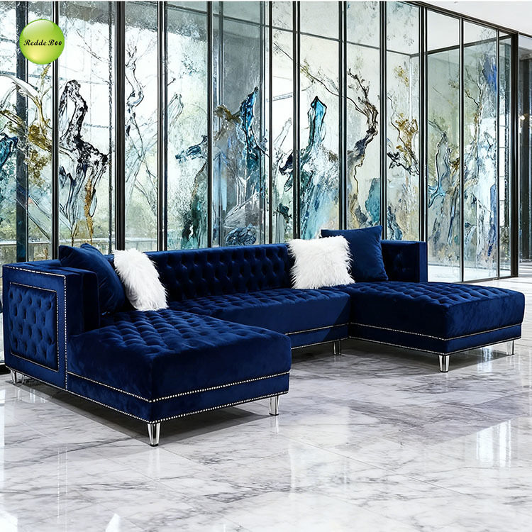 Tufted Sectional: Grand Comfort, Artful Vibe – Transform Home into a Sophisticated Design Sanctuary