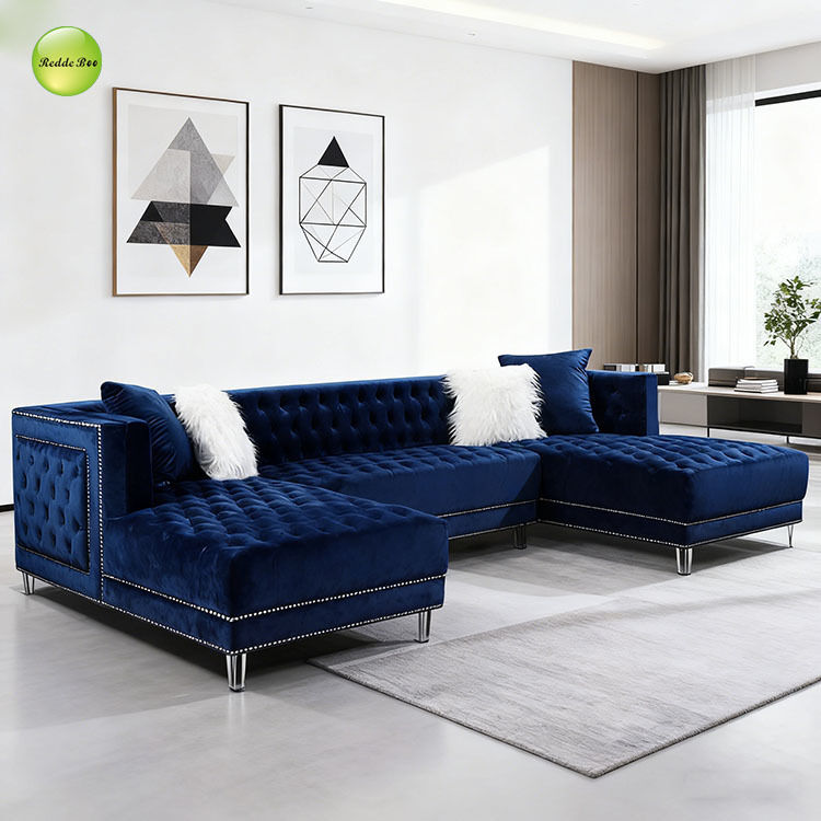 Tufted Sectional: Grand Comfort, Artful Vibe – Transform Home into a Sophisticated Design Sanctuary
