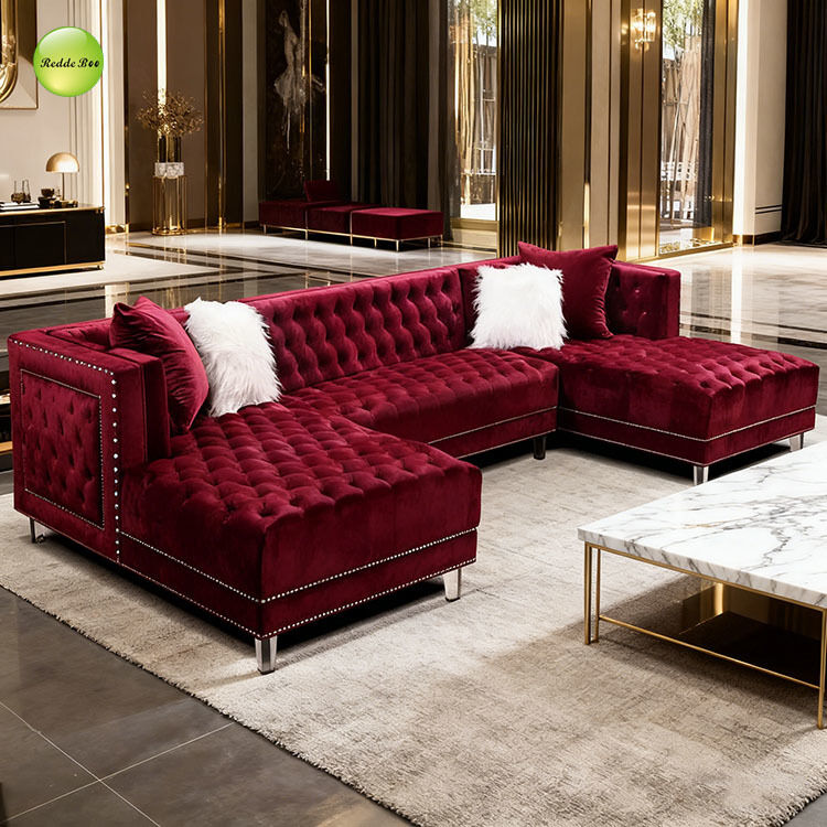 Tufted Sectional: Grand Comfort, Artful Vibe – Transform Home into a Sophisticated Design Sanctuary