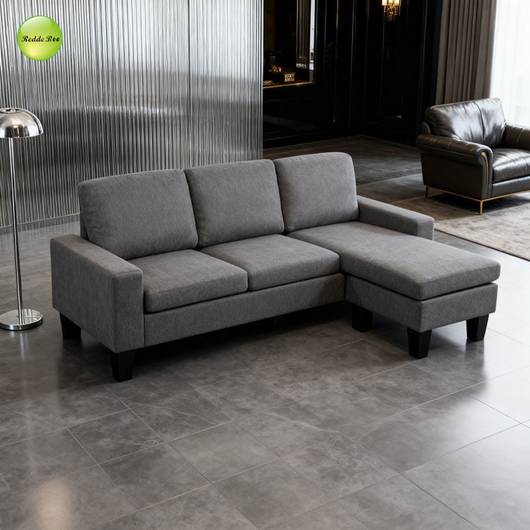 Fabric Sectional: Sleek Lines, Industrial-Chic Vibe – Ideal for Polished Modern Urban Interiors