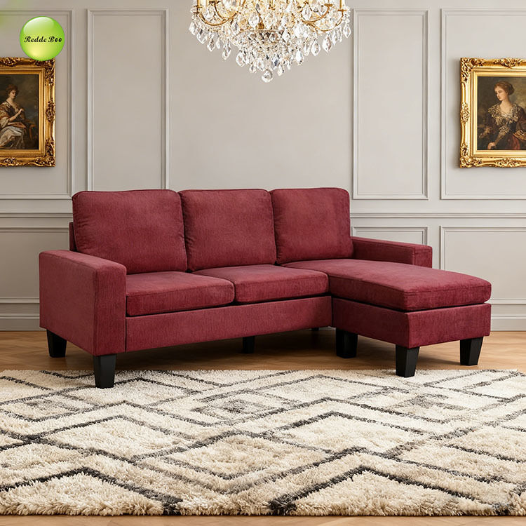 Fabric Sectional: Sleek Lines, Industrial-Chic Vibe – Ideal for Polished Modern Urban Interiors