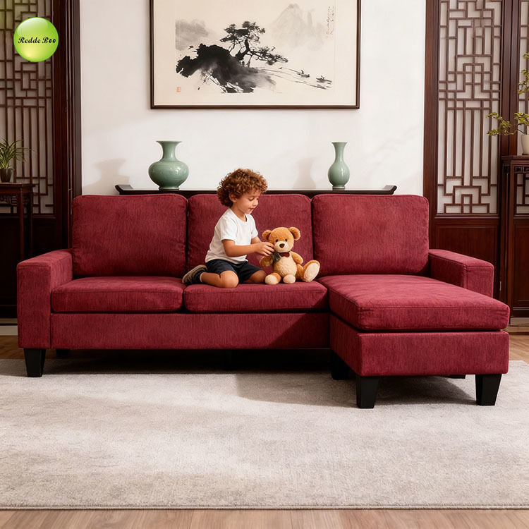 Fabric Sectional: Sleek Lines, Industrial-Chic Vibe – Ideal for Polished Modern Urban Interiors